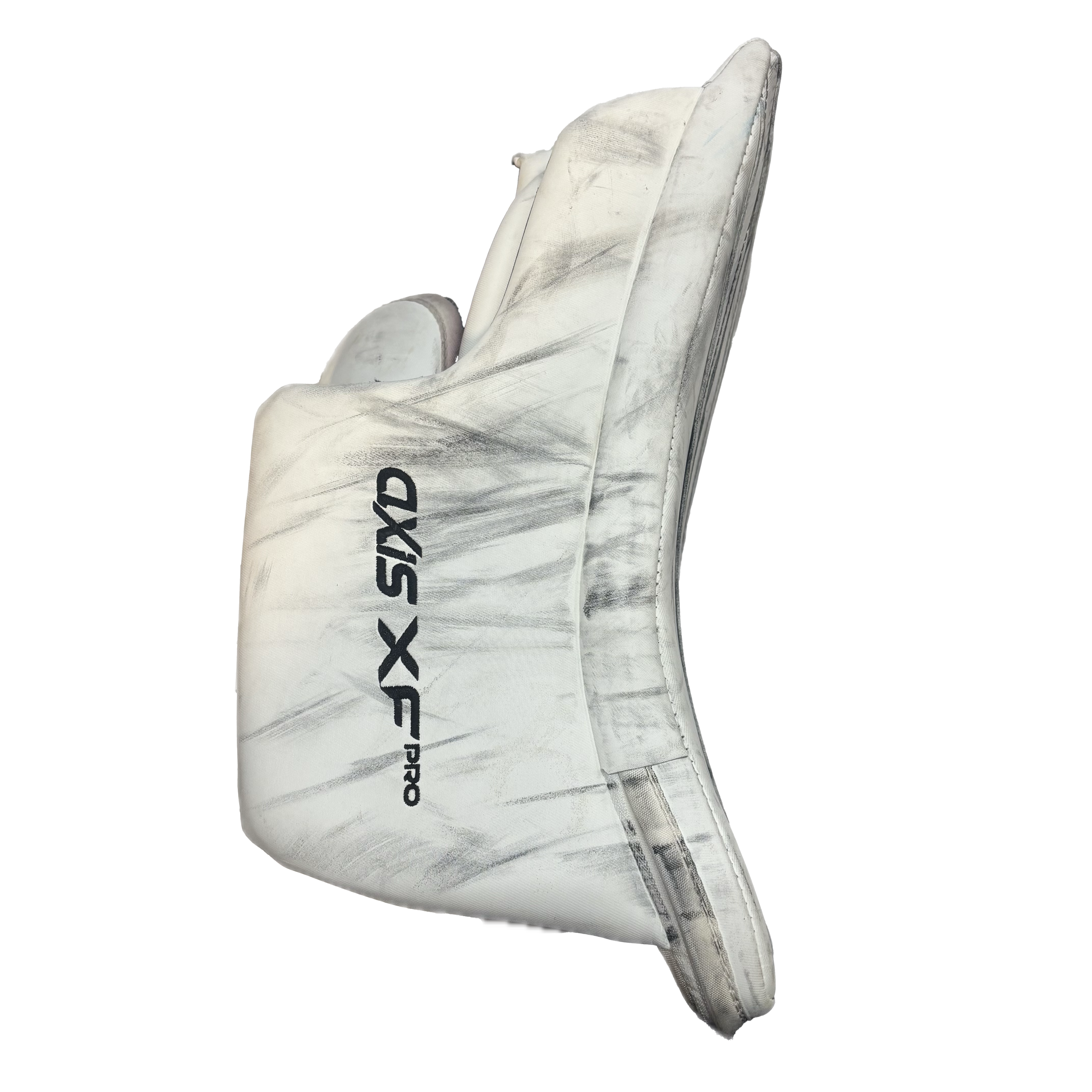 CCM Axis XF Pro - Used Pro Stock Goalie Blocker (White)